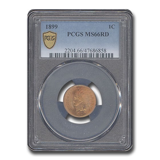 1899 Indian Head Cent MS-66 PCGS (Red) 1899 Indian Head Cent MS-66 PCGS (Red)