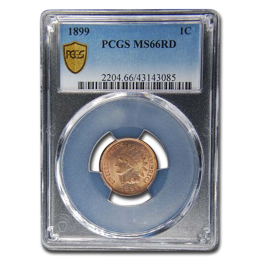 1899 Indian Head Cent MS-66 PCGS (Red)