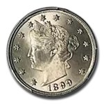 1899 Liberty Head V Nickel MS-64 PCGS