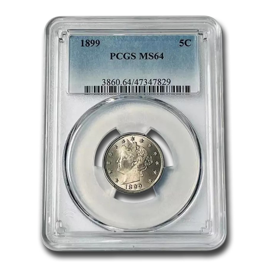 1899 Liberty Head V Nickel MS-64 PCGS