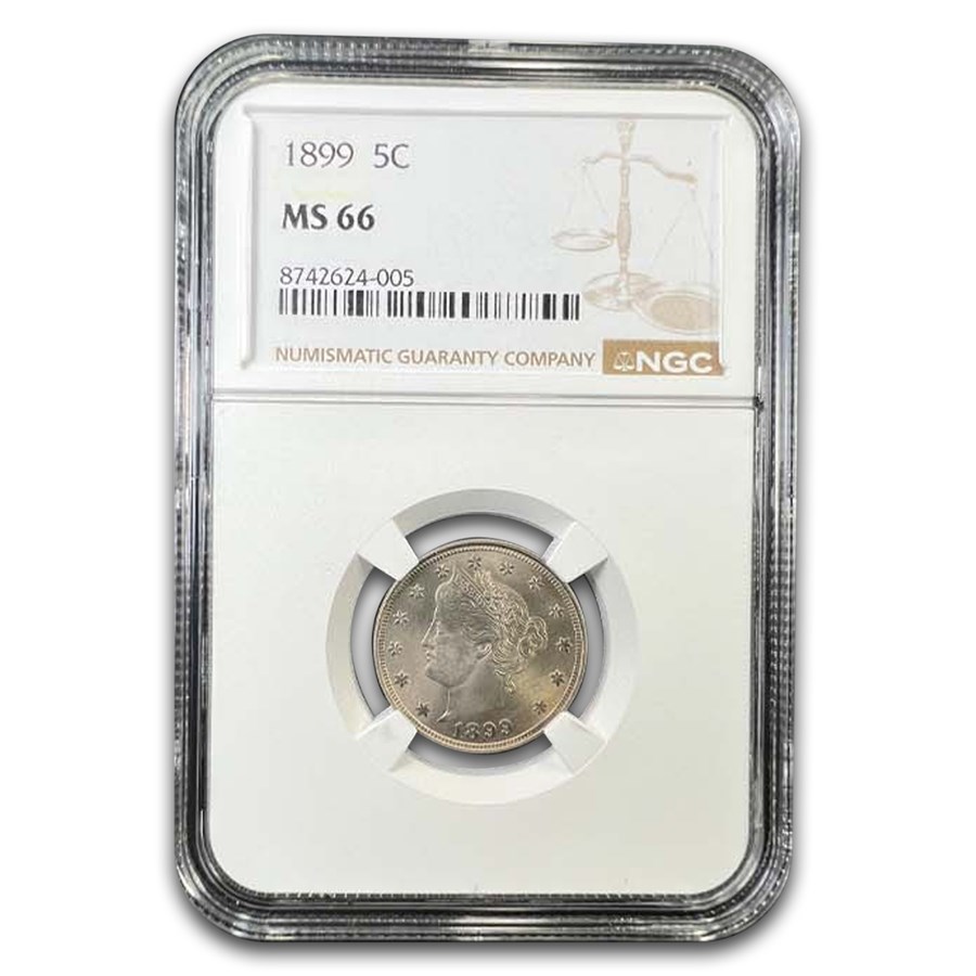 1899 Liberty Head V Nickel MS-66 NGC
