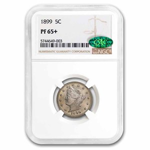 1899 Liberty Head V Nickel PF-65+ CAC NGC