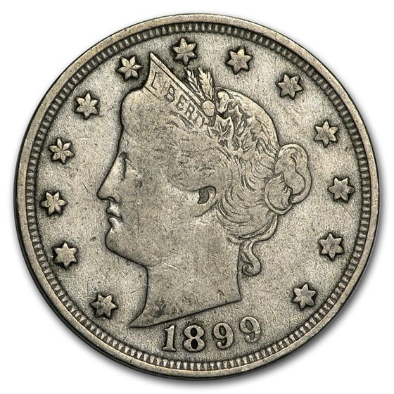 1899 Liberty Head V Nickel VF 1899 Liberty Head V Nickel VF