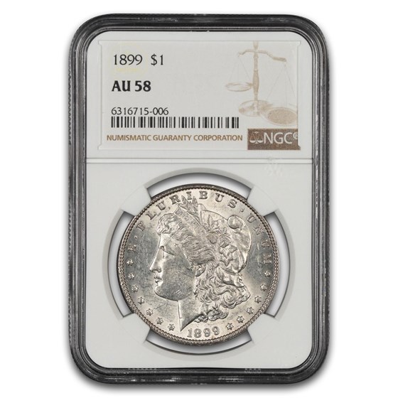 1899 Morgan Dollar AU-58 NGC