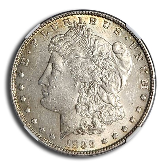 1899 Morgan Dollar AU-58 NGC 1899 Morgan Dollar AU-58 NGC