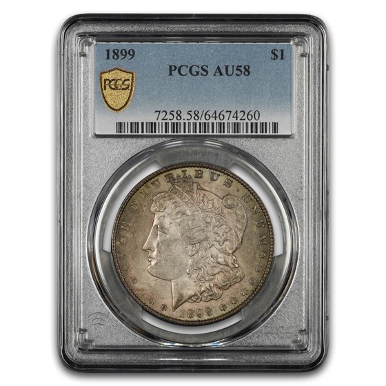 1899 Morgan Dollar AU-58 PCGS