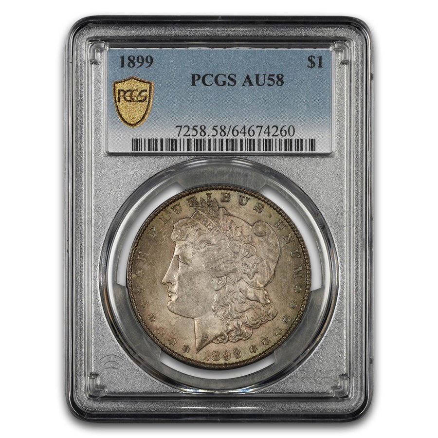 1899 Morgan Dollar AU-58 PCGS