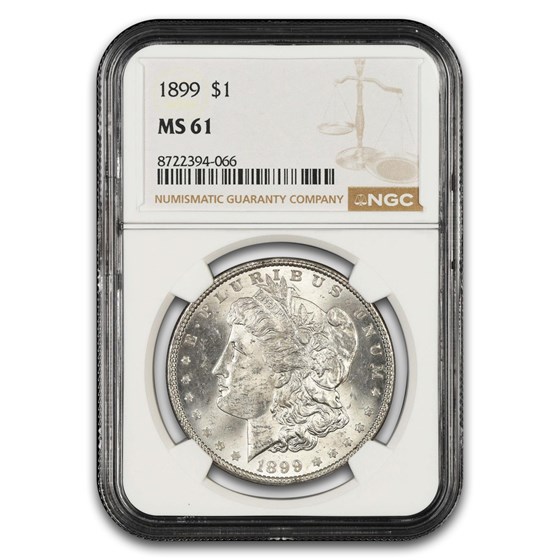 1899 Morgan Dollar MS-61 NGC