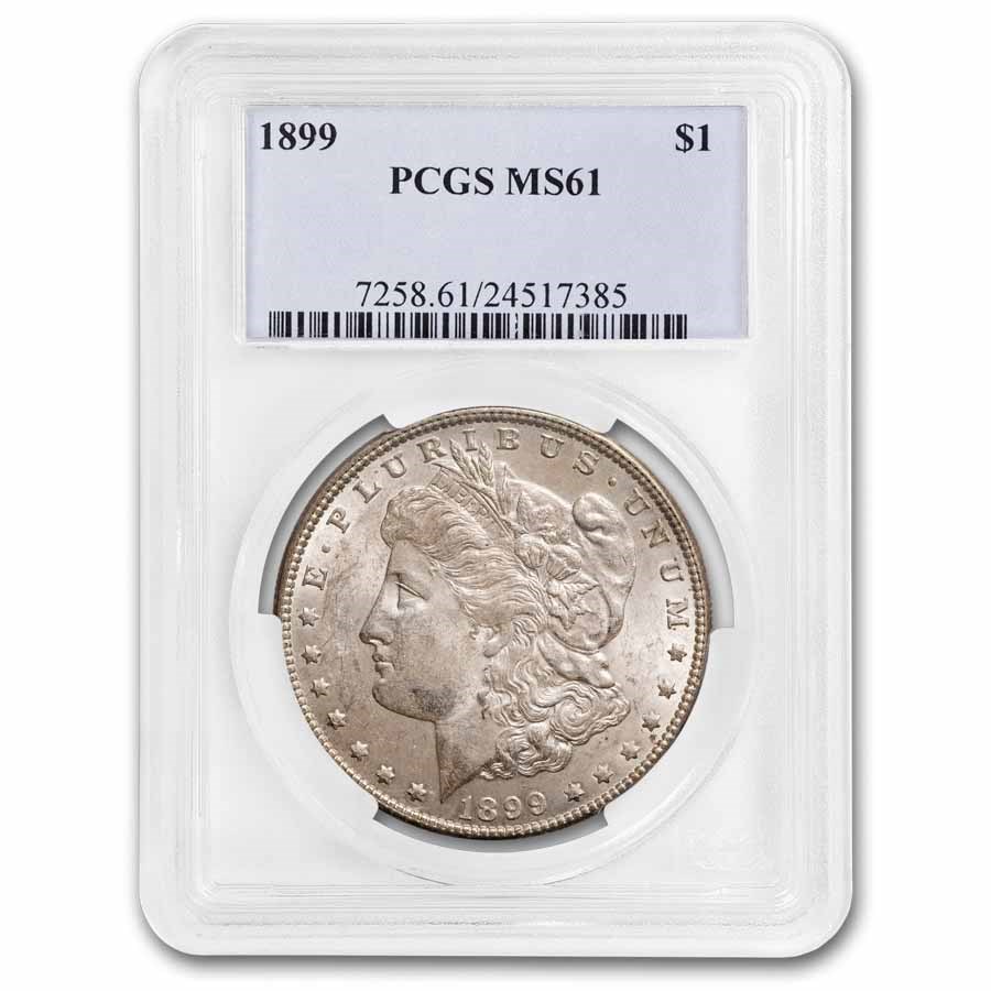 1899 Morgan Dollar MS-61 PCGS