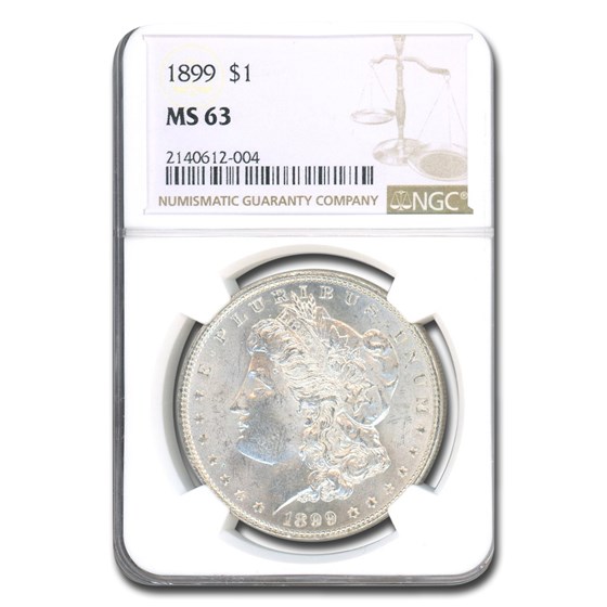 1899 Morgan Dollar MS-63 NGC 1899 Morgan Dollar MS-63 NGC