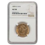1899-O $10 Liberty Gold Eagle AU-58 NGC