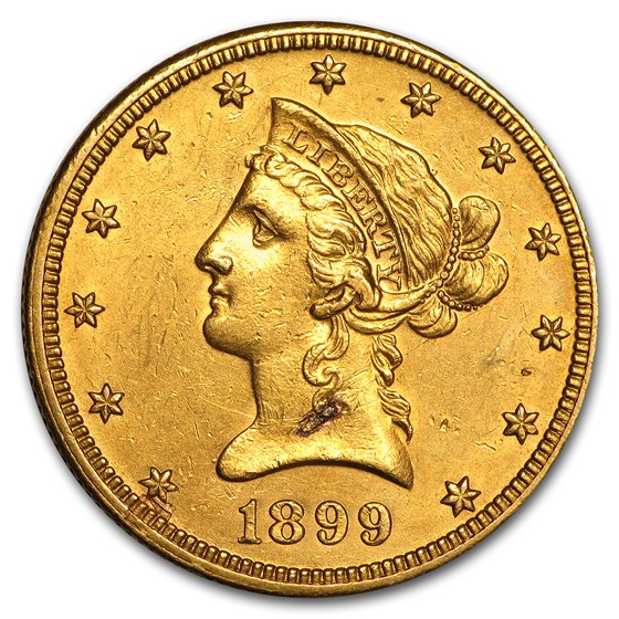 1899-O $10 Liberty Gold Eagle AU 1899-O $10 Liberty Gold Eagle AU