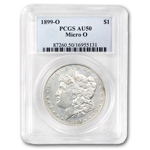 1899-O AU-50 PCGS (VAM-32 Micro O, Top-100) 1899-O AU-50 PCGS (VAM-32 Micro O, Top-100)