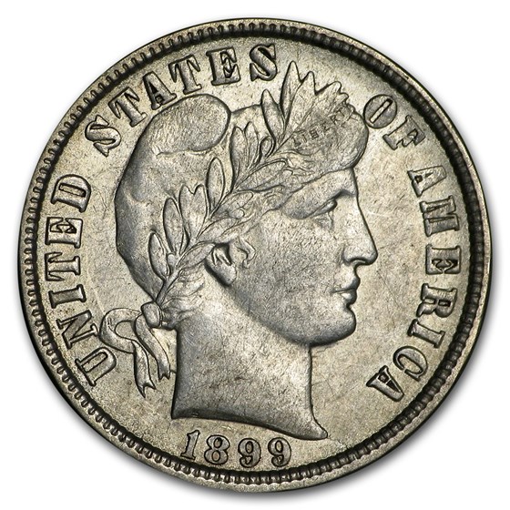 1899-O Barber Dime AU 1899-O Barber Dime AU