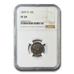1899-O Barber Dime VF-20 NGC