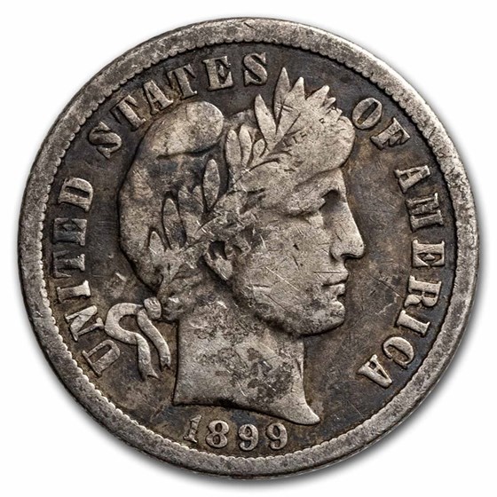 1899-O Barber Dime VG 1899-O Barber Dime VG