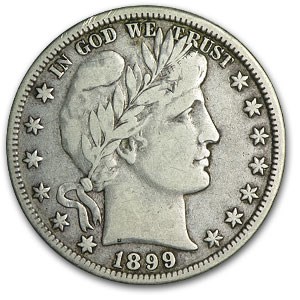 1899-O Barber Half Dollar VF 1899-O Barber Half Dollar VF