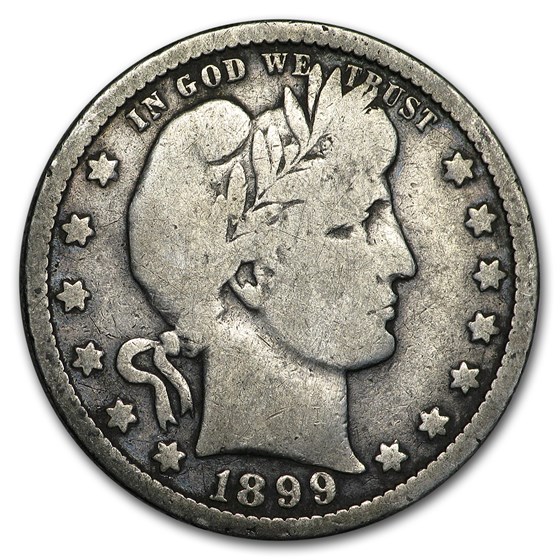 1899-O Barber Quarter VG 1899-O Barber Quarter VG