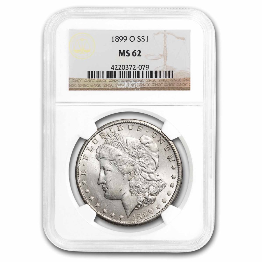 1899-O Morgan Dollar MS-62 NGC