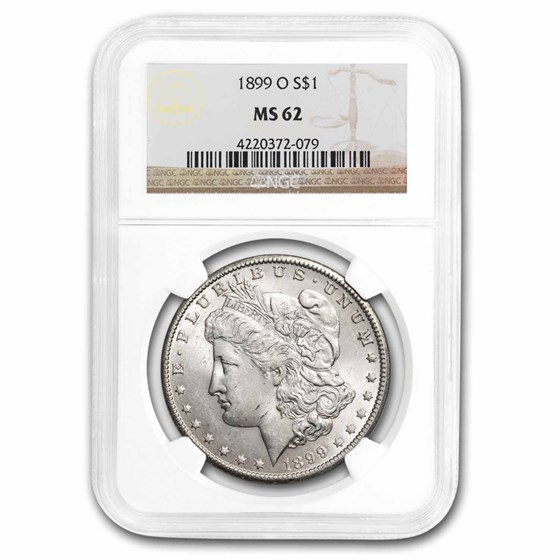 1899-O Morgan Dollar MS-62 NGC 1899-O Morgan Dollar MS-62 NGC