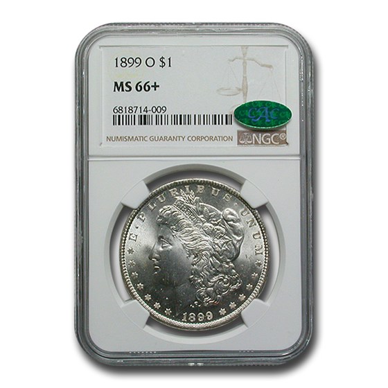 1899-O Morgan Dollar MS-66+ NGC CAC 1899-O Morgan Dollar MS-66+ NGC CAC