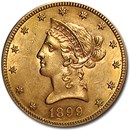1899-S $10 Liberty Gold Eagle AU