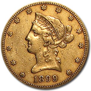 1899-S $10 Liberty Gold Eagle XF 1899-S $10 Liberty Gold Eagle XF
