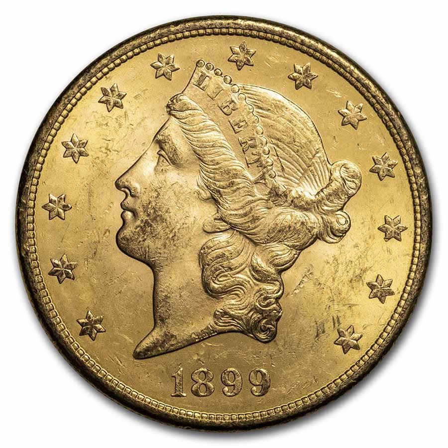 1899-S $20 Liberty Gold Double Eagle BU