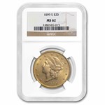 1899-S $20 Liberty Gold Double Eagle MS-62 NGC