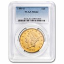 1899-S $20 Liberty Gold Double Eagle MS-63 PCGS