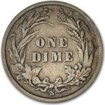 1899-S Barber Dime Fine