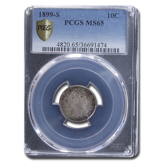 1899-S Barber Dime MS-65 PCGS 1899-S Barber Dime MS-65 PCGS