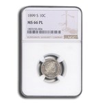 1899-S Barber Dime MS-66 NGC (PL)