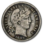 1899-S Barber Dime VF