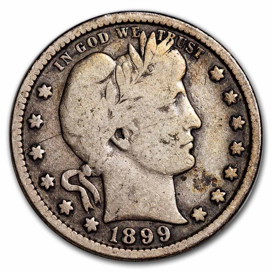 Buy 1899S Barber Quarter VG APMEX
