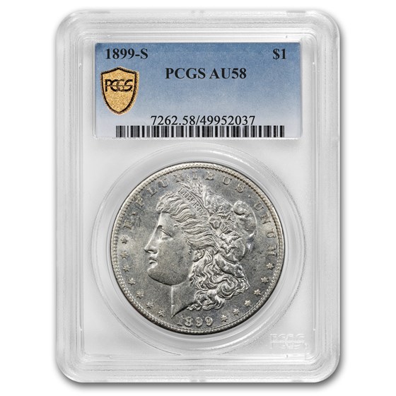 1899-S Morgan Dollar AU-58 PCGS 1899-S Morgan Dollar AU-58 PCGS