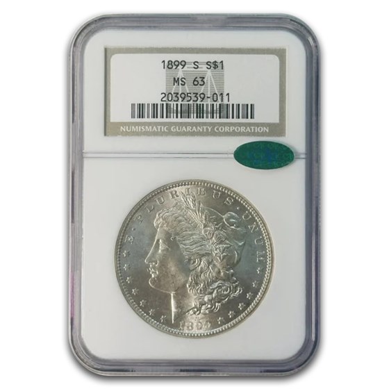 1899-S Morgan Dollar MS-63 NGC CAC