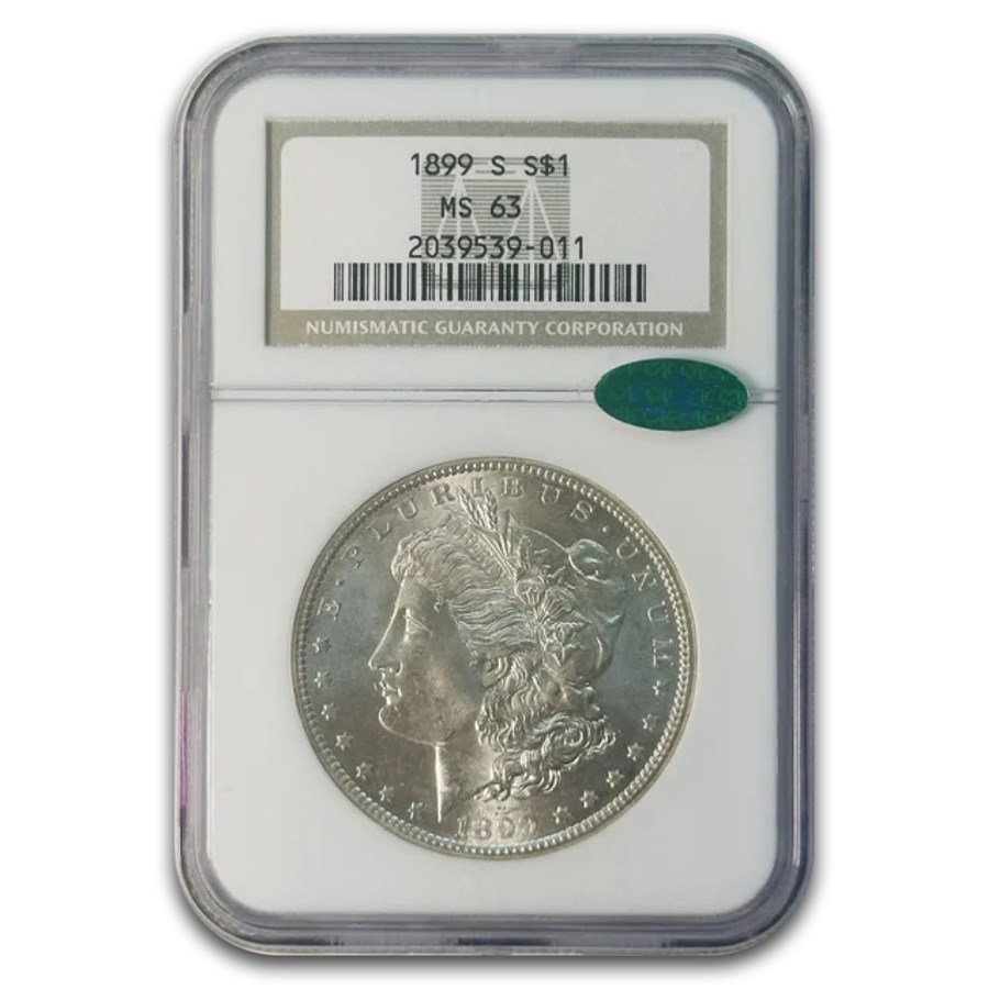 1899-S Morgan Dollar MS-63 NGC CAC