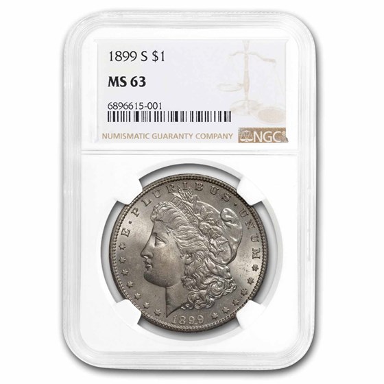 1899-S Morgan Dollar MS-63 NGC 1899-S Morgan Dollar MS-63 NGC