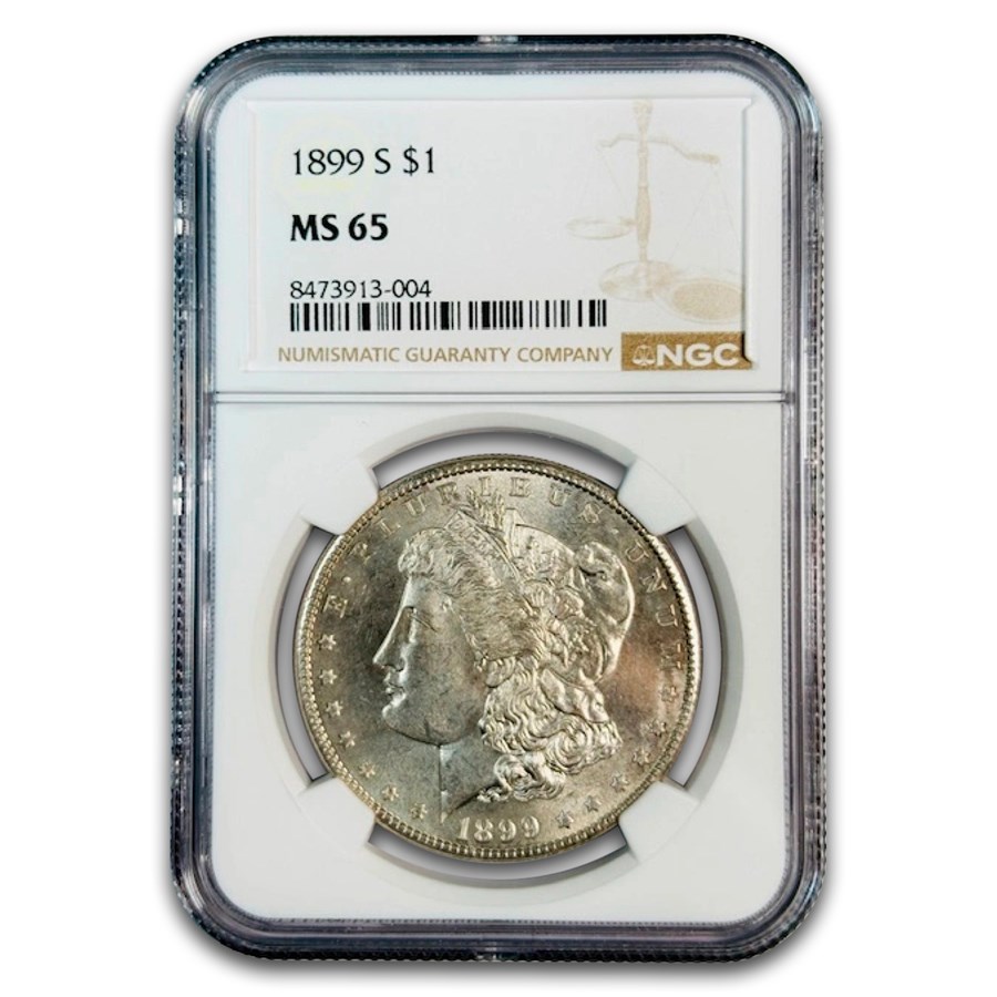 1899-S Morgan Dollar MS-65 NGC