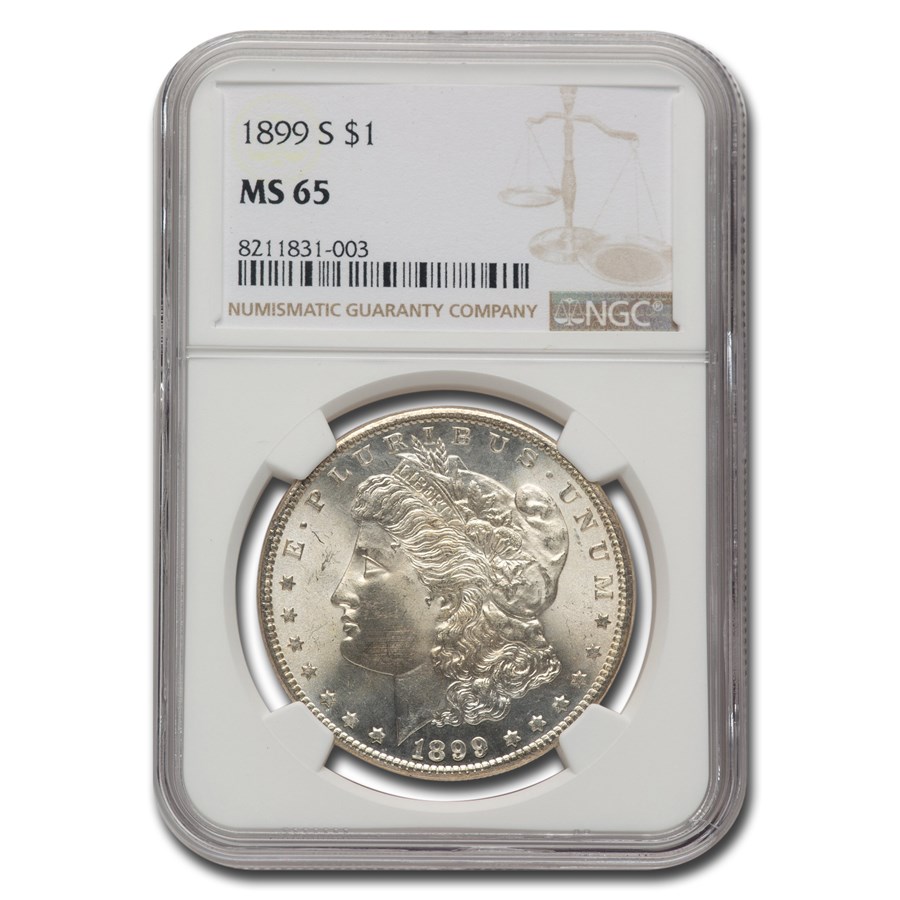 1899-S Morgan Dollar MS-65 NGC