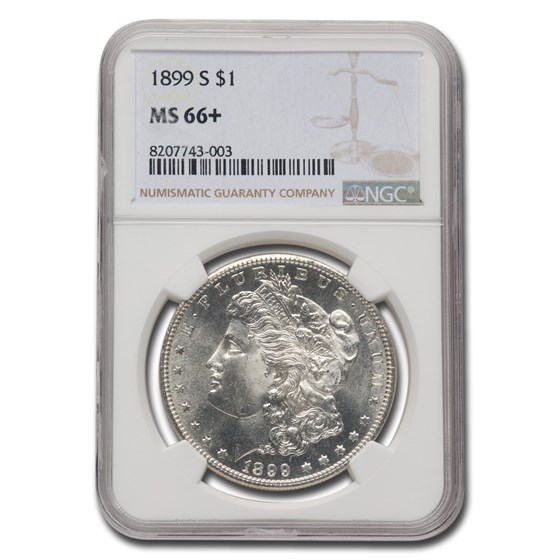 1899-S Morgan Dollar MS-66+ NGC 1899-S Morgan Dollar MS-66+ NGC