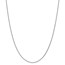 18k Leslies White Gold 1.15 mm Solid Cable Chain - 18 in.