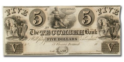 18__The Tecumseh Bank @ Tecumseh $5 MI-440 CU 18__The Tecumseh Bank @ Tecumseh $5 MI-440 CU