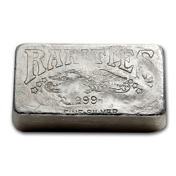19.65 oz Silver Bar - Rarities Mint (Poured) 19.65 oz Silver Bar - Rarities Mint (Poured)