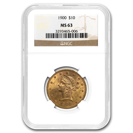 1900 $10 Liberty Gold Eagle MS-63 NGC 1900 $10 Liberty Gold Eagle MS-63 NGC