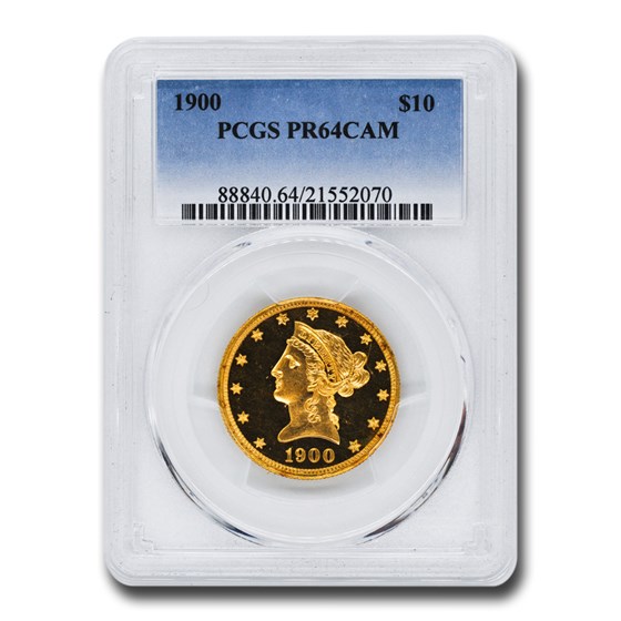 1900 $10 Liberty Gold Eagle PR-64 Cameo PCGS 1900 $10 Liberty Gold Eagle PR-64 Cameo PCGS