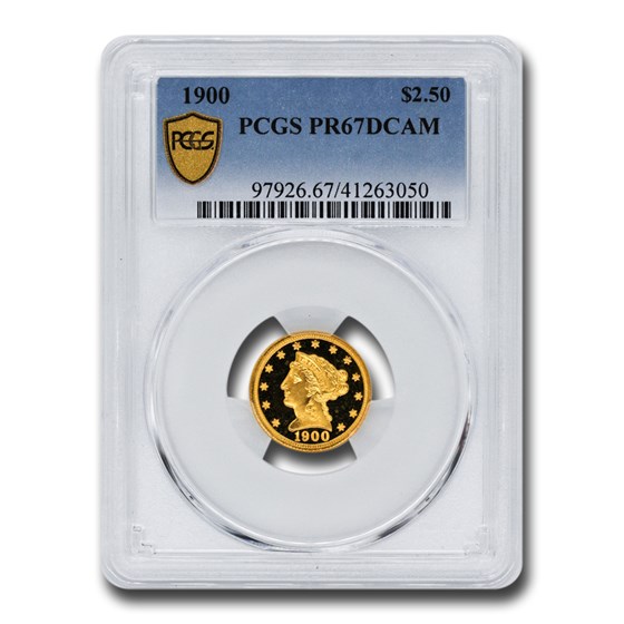 1900 $2.50 Gold Quarter Eagle PR-67 DCAM PCGS