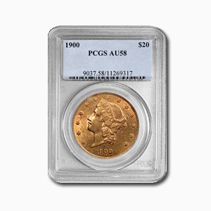 1900 $20 Liberty Gold Double Eagle AU-58 PCGS 1900 $20 Liberty Gold Double Eagle AU-58 PCGS