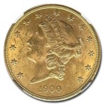 1900 $20 Liberty Gold Double Eagle MS-62 NGC